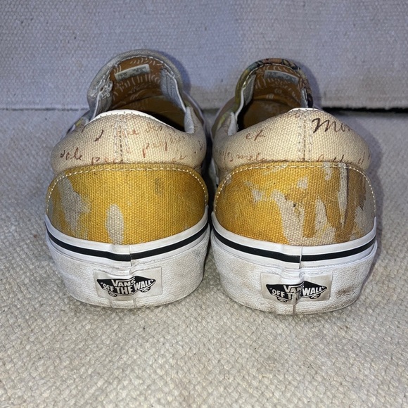 Van Gogh Museum Vans Slip-On canvas Sneakers Skull Art size 7 men’s 8.5 women’s - Picture 3 of 16